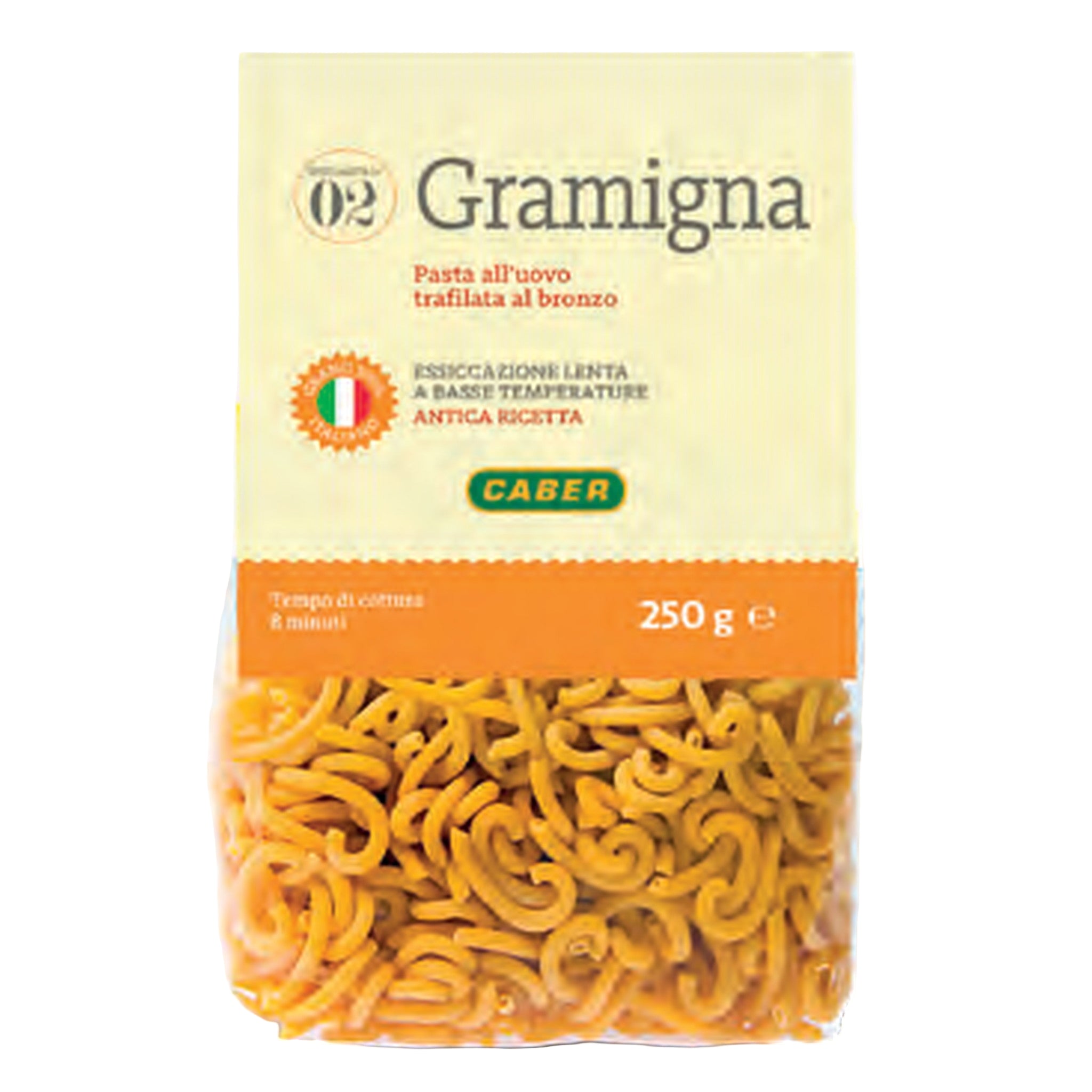 Paste cu ou Caber GRAMIGNA 250G