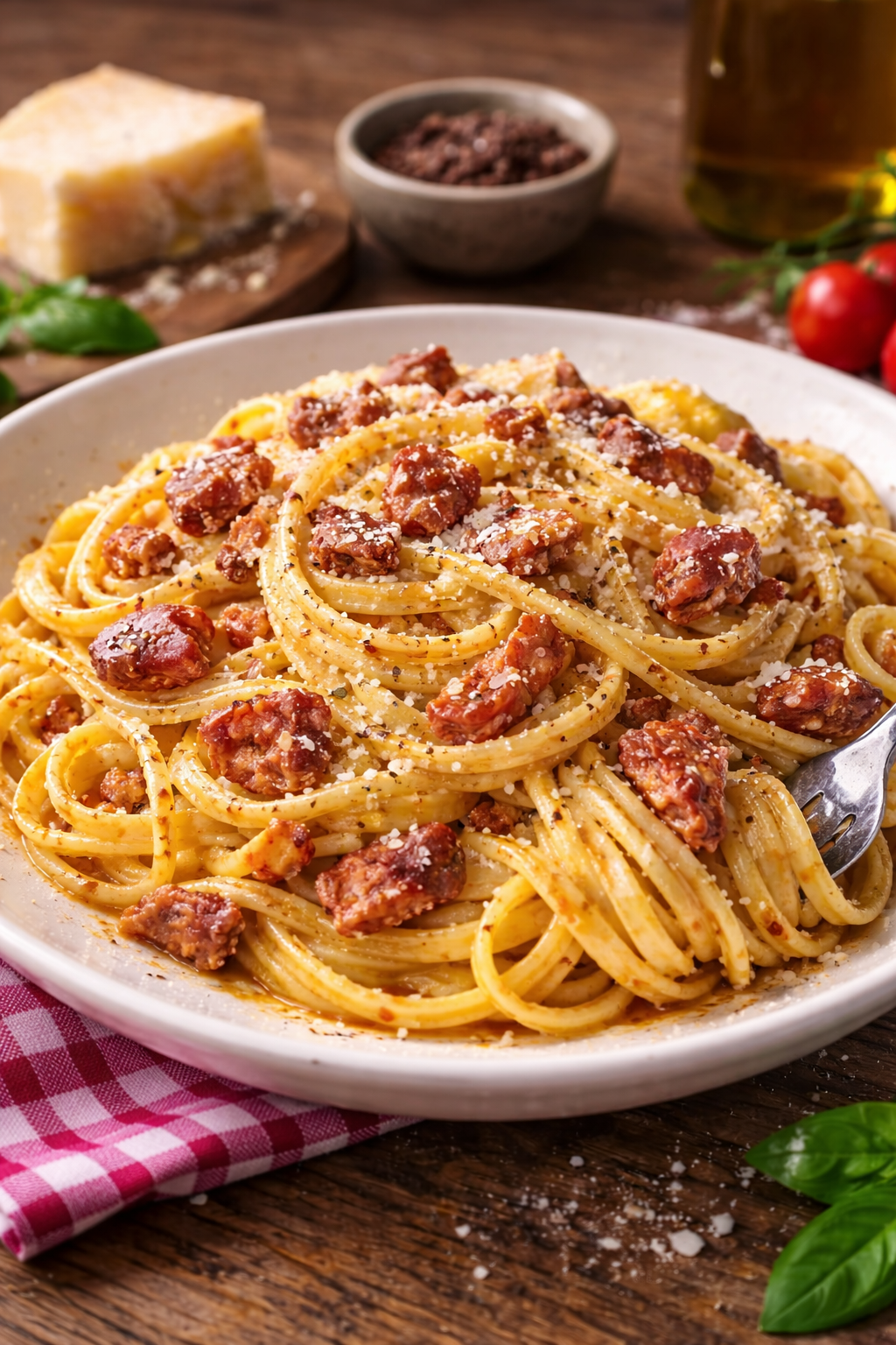 Paste Carbonara autentice – rețeta italiană originală.