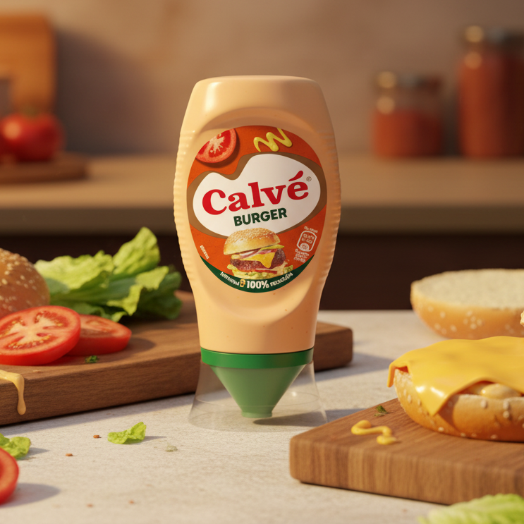 Sos pentru Burgeri Cremós și Ușor Picant 250ml – Calvé