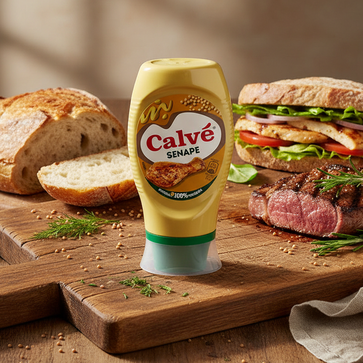 Muștar Clasic Cremos pentru Sandvișuri și Grătar 250ml – Calvé