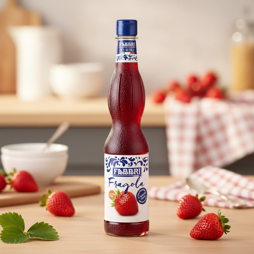 Fabbri – Sirop de Căpșuni Italiene Clasic 560 ml – Aromă Naturală & Gust Proaspăt