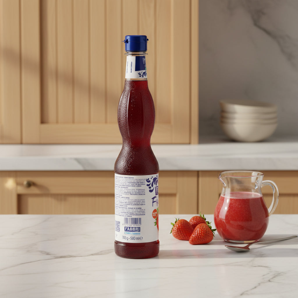 Fabbri – Sirop de Căpșuni Italiene Clasic 560 ml – Aromă Naturală & Gust Proaspăt