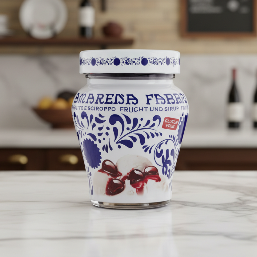 Fabbri Amarena - cireșe amarene semiconfiate în sirop 230 g