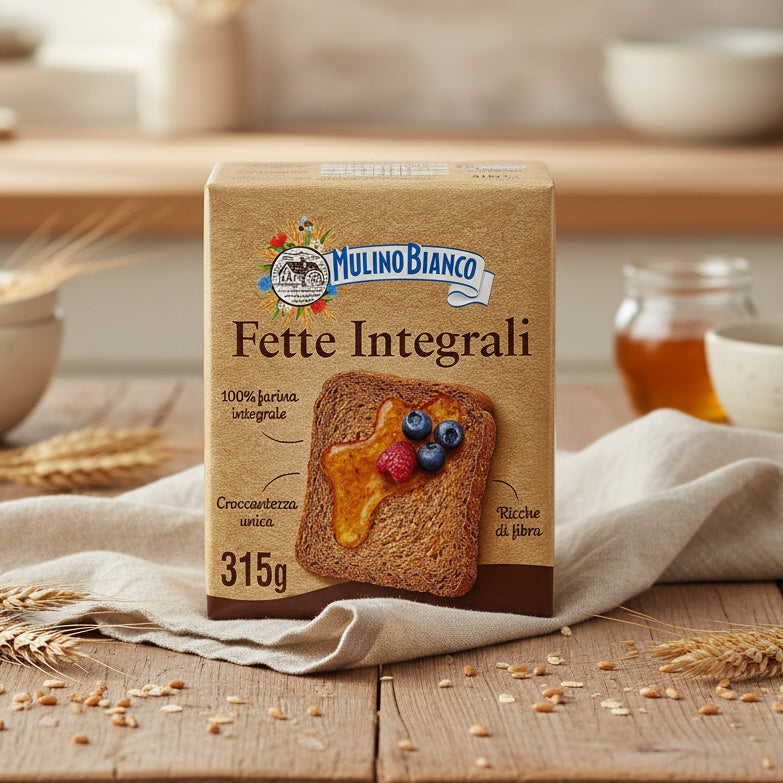 Pâine Prăjită Integrală pentru Mic Dejun 315g – Mulino Bianco