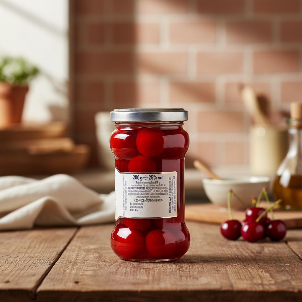Cireșe în Sirop de Lichior Italian 200 g – Gust Intens Amarena - Fabbri