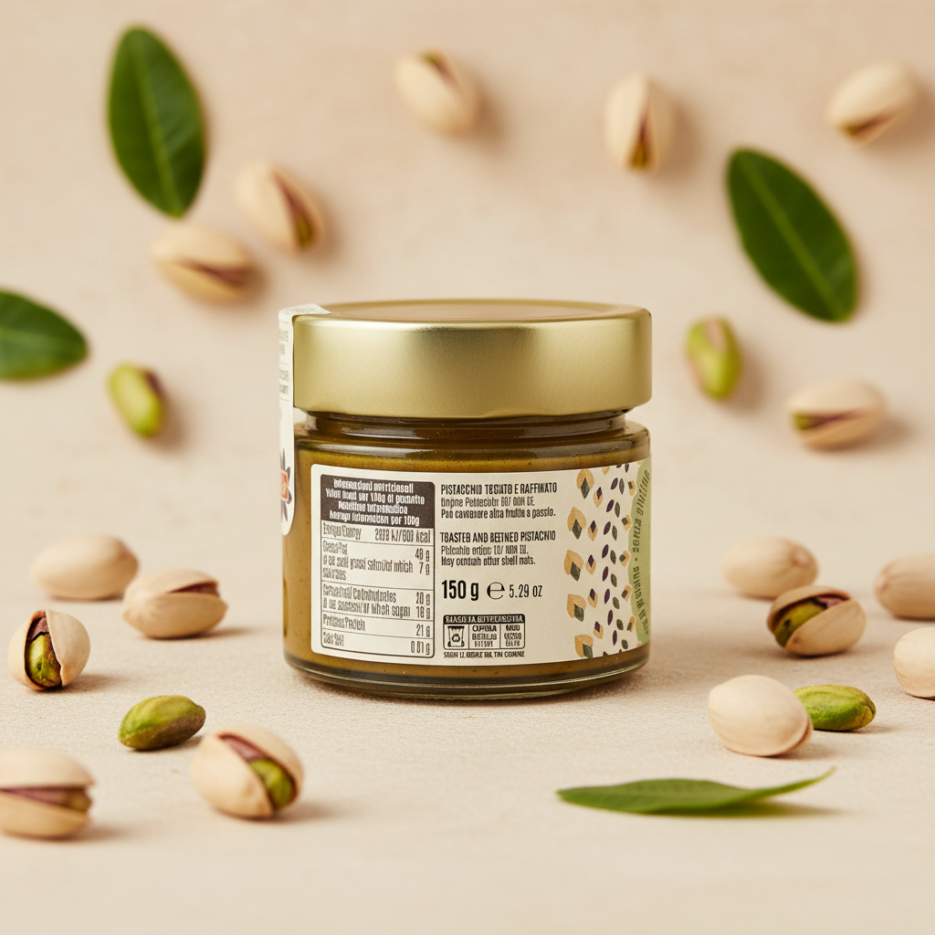 Pisti – Pastă de fistic 100% naturală (Pura Pistacchio) | Cremă de pistachio fără zahăr și fără sare