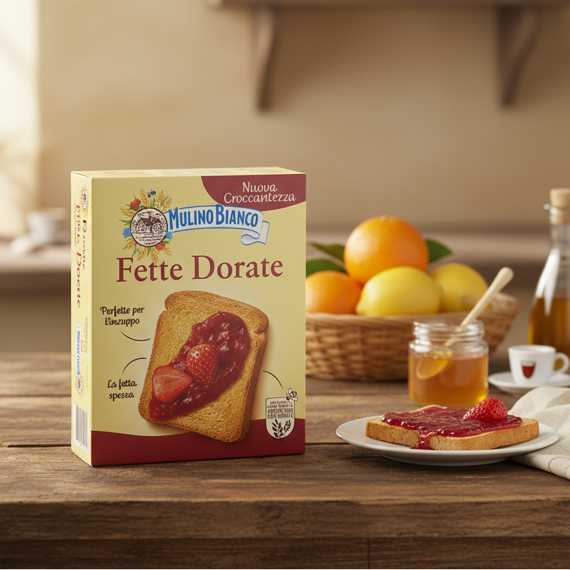 Pâine Prăjită Crocantă pentru Mic Dejun 315g – Mulino Bianco