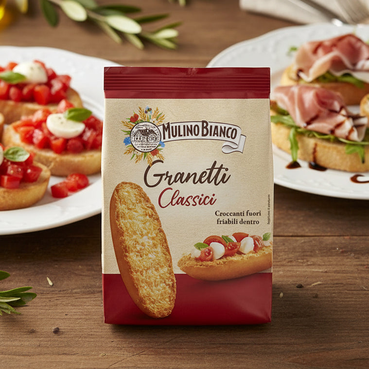 Mulino Bianco – Chifle/Crutoane crocante pentru bruschete,  Granetti Classici 350 g