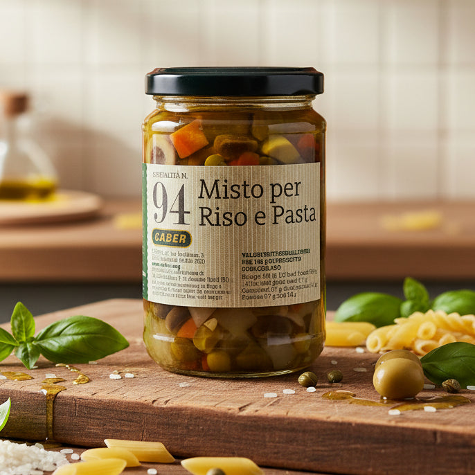 Mix de legume pentru orez și paste 280g – Caber (Italia)