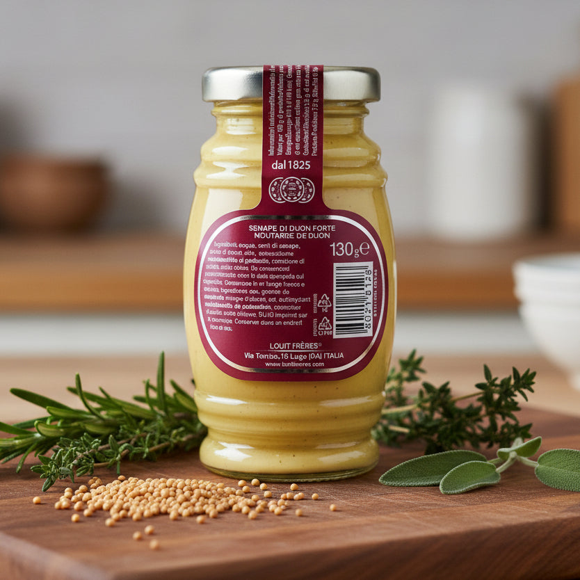 Muștar Dijon Forte Louit Frères “Senape di Dijon” 130g – Italia
