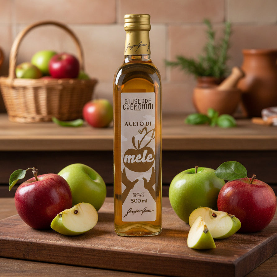 Oțet de mere Giuseppe Cremonini 500ml – natural, produs în Italia