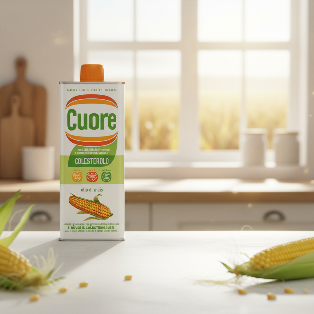 Ulei de porumb Cuore bogat în acid linoleic – pentru menținerea colesterolului normal, 1L