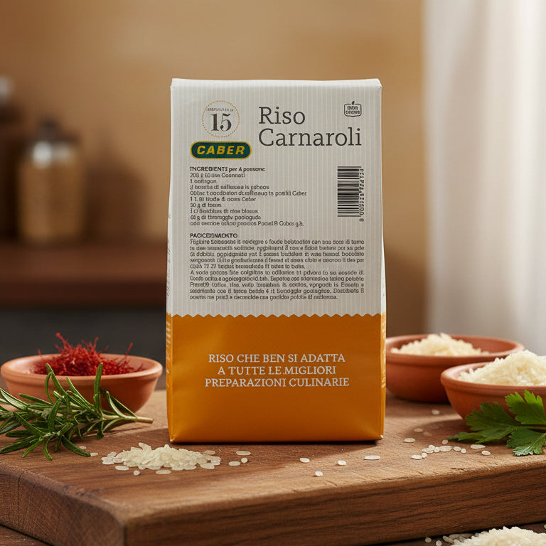 Orez Carnaroli italian Caber 500g – ideal pentru risotto