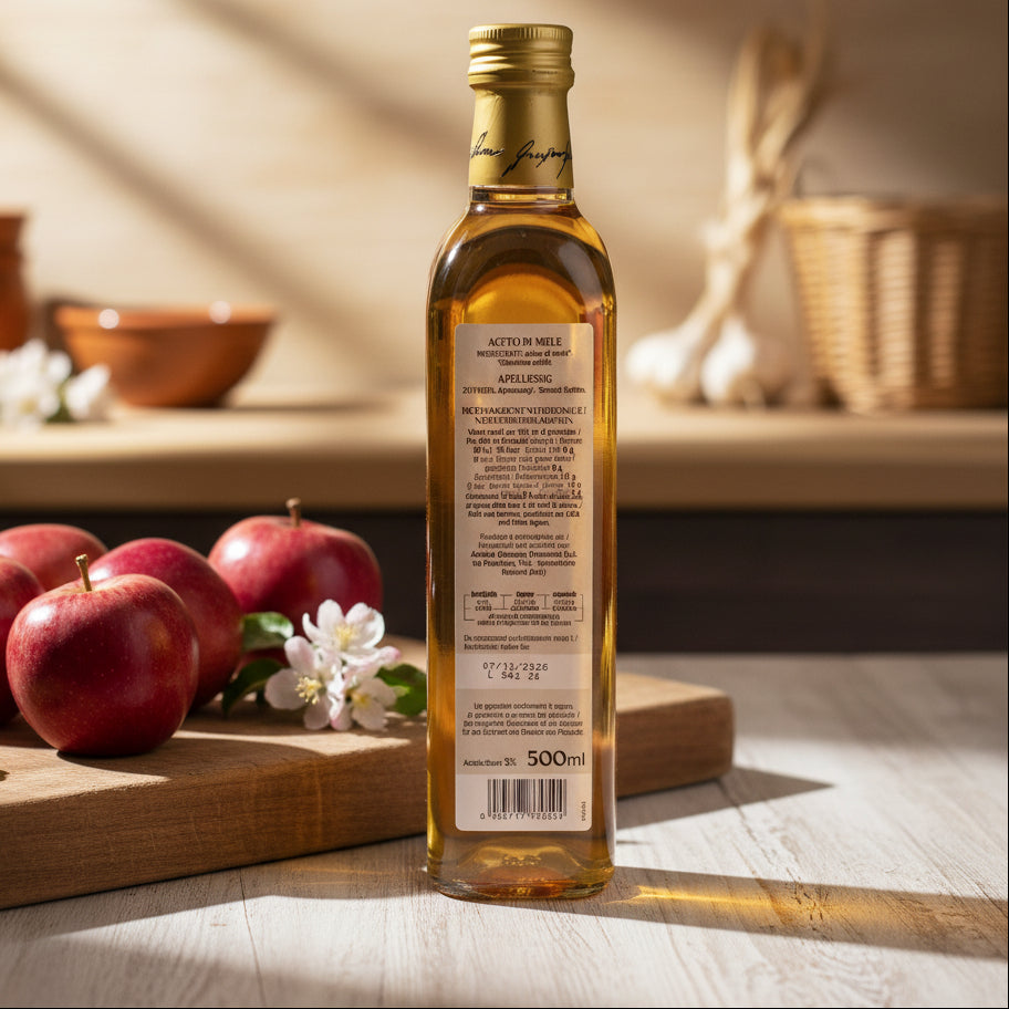 Oțet de mere Giuseppe Cremonini 500ml – natural, produs în Italia