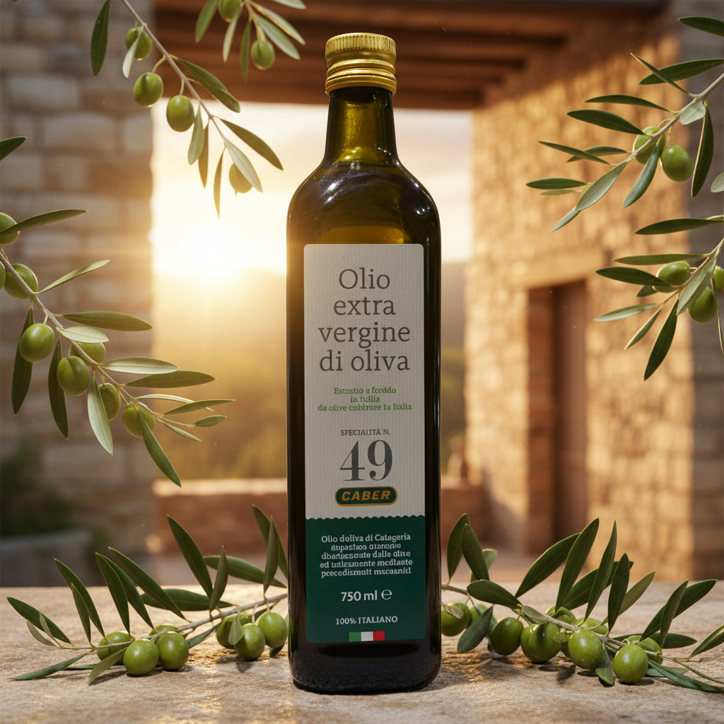 Ulei de măsline extravirgin Caber 750ml – 100% italian, presat la rece