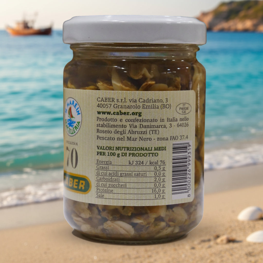 Vongole naturale fără cochilie 130g – Caber (Italia) – BACANIA BEFANA