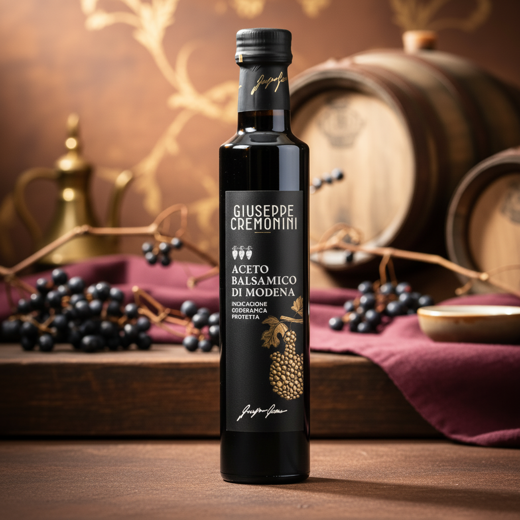 Oțet balsamic de Modena IGP Giuseppe Cremonini 250ml – maturat, aromă echilibrată