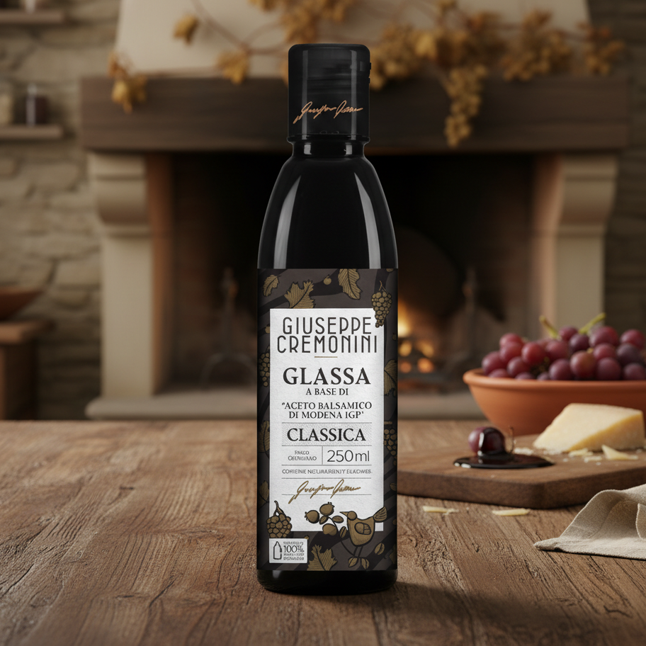 Oțet balsamic de Modena IGP Giuseppe Cremonini GLASSA 250ml – Italia