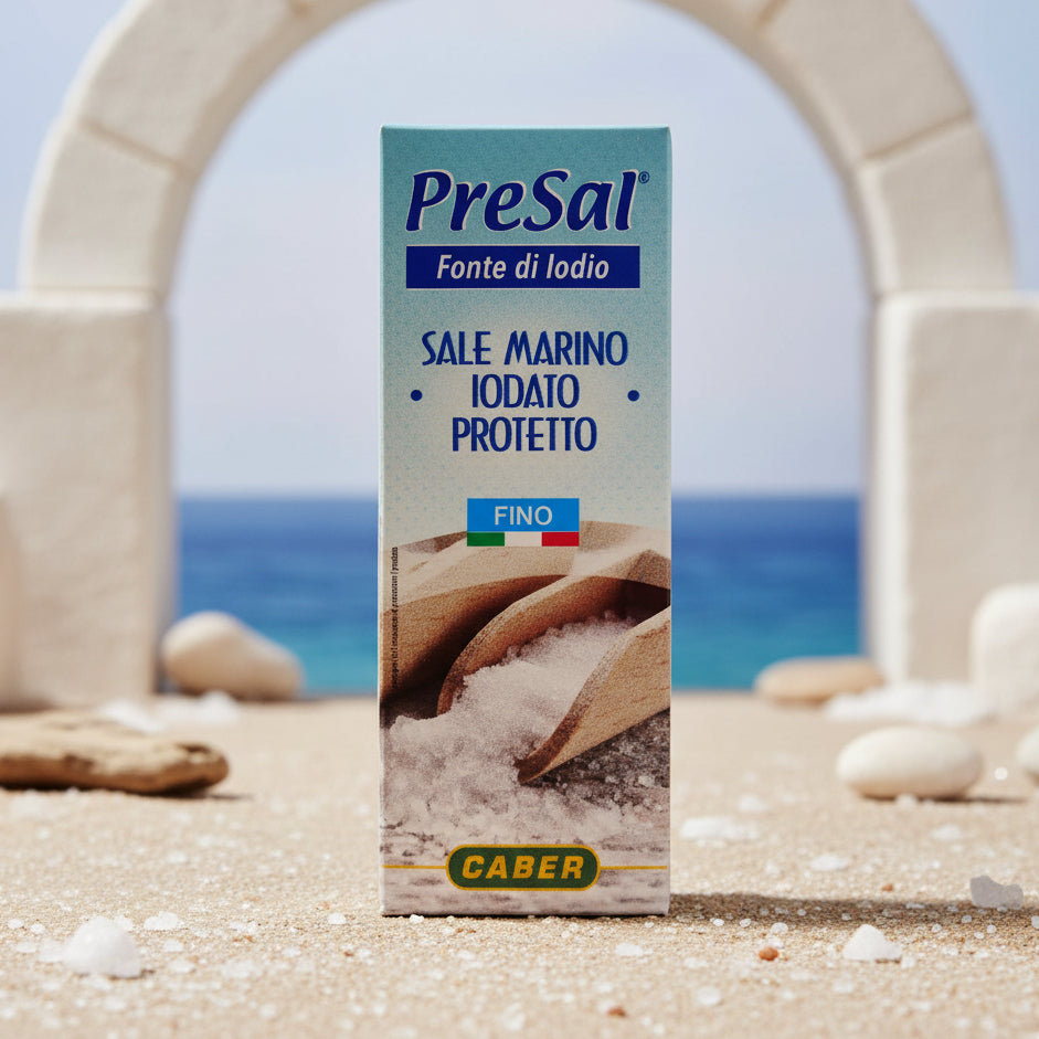 Sare marină iodată protejată PreSal Fino 500g – Caber (Italia