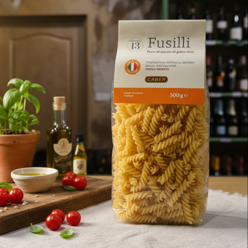 Fusilli italieni din grâu dur Caber 500g — Băcănia Befana Cluj-Napoca