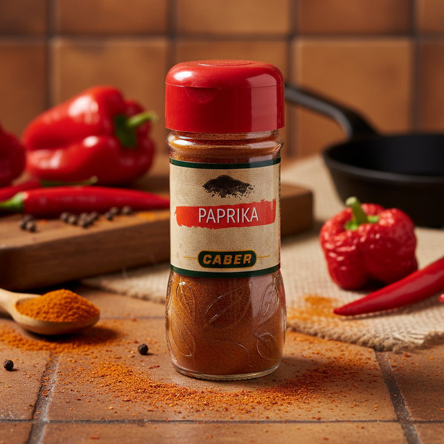 Paprika dulce măcinată Caber 30g – Italia