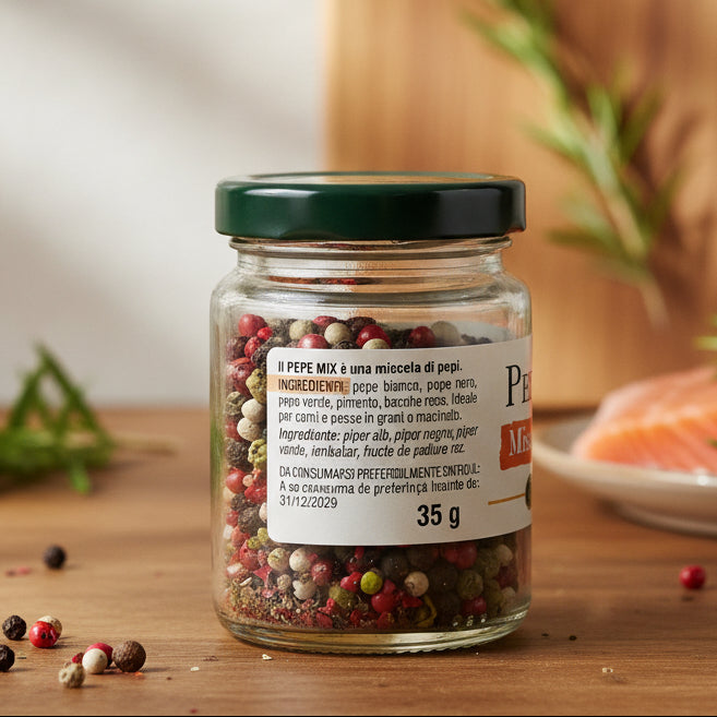 Amestec de piper boabe Pepe Mix 35g – Caber (Italia)
