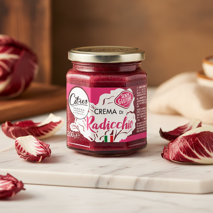 Cremă Tartinabilă din Cicoare Roșie Italiană 180 g Citres (Fără gluten)