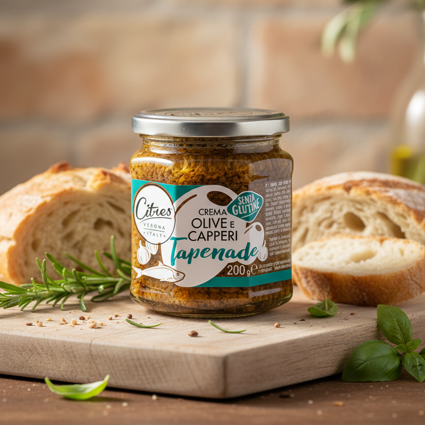 Pastă Tartinabilă din Măsline și Capere (Tapenade) 200g Citres (Fără gluten)