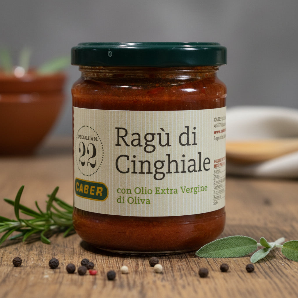 Ragù di Cinghiale - legume si carne de mistret, 180g | Specialitatea nr. 22 Caber