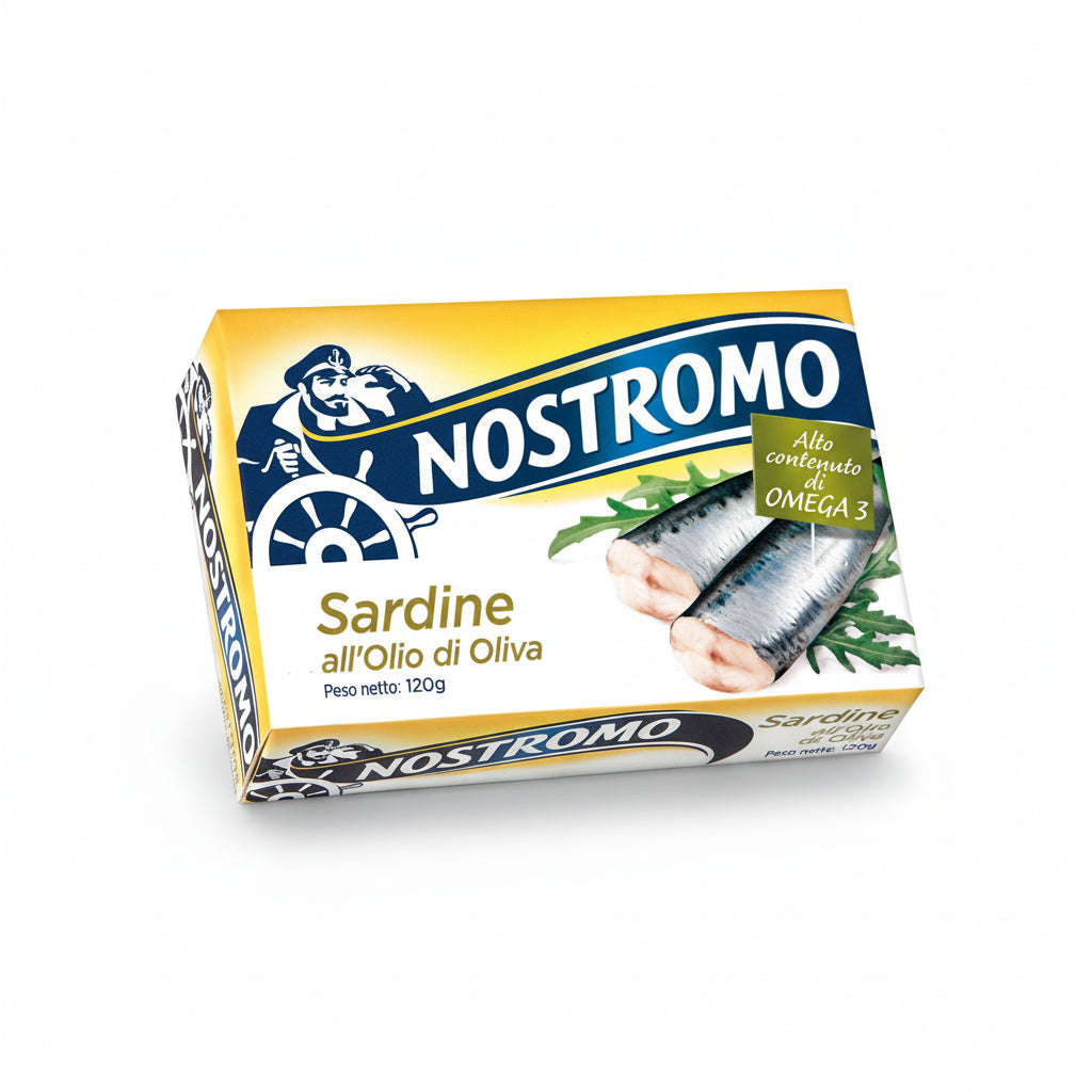 Sardine în ulei de măsline 120g – Nostromo (Italia)
