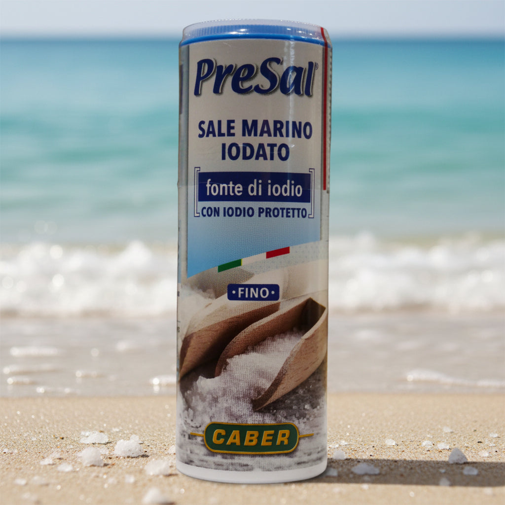 Sare marină iodată PreSal Fino 220g – Caber (Italia)